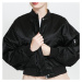 Urban Classics Ladies Short Oversized Satin Bomber Jacket Black