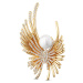 JwL Luxury Pearls Pozlacená brož anděl s perlou a krystaly JL0822