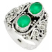 AutorskeSperky.com - Stříbrný prsten se smaragdem - S2864