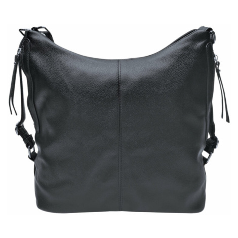 Velký černý kabelko-batoh s bočními kapsami Tapple