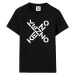 Dámské černé triko s potiskem loga KENZO FB52TS8504SJ.99 T-SHIRT W