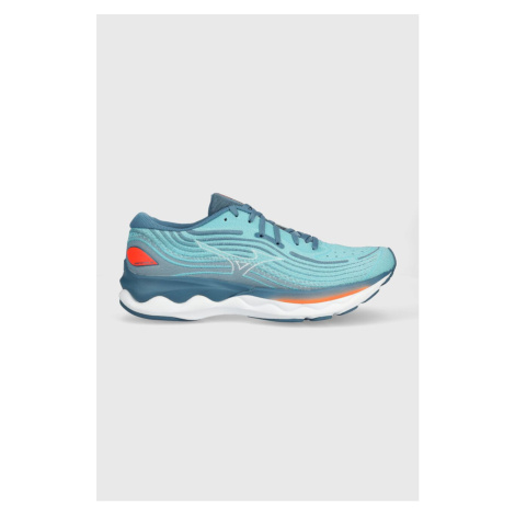 Běžecké boty Mizuno Wave Skyrise 4 tyrkysová barva