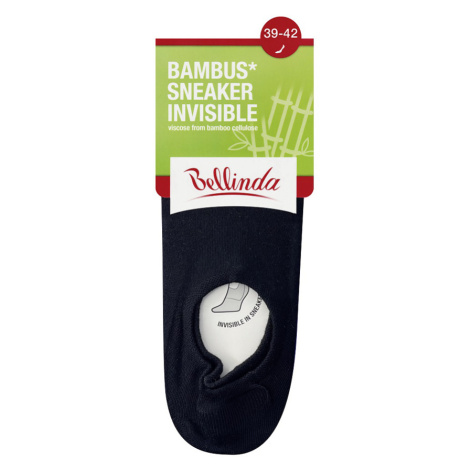 Bellinda Bambus sneaker invisible vel. 39/42 dámské a pánské ponožky 1 pár černé