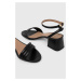 Kožené sandály BOSS Melanie černá barva, 50516811