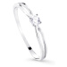 Cutie Diamonds Třpytivý zásnubní prsten z bílého zlata s briliantem DZ8027-00-X-2 49 mm