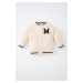 DEFACTO Baby Girl College Collar Bomber Cardigan