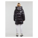 MICHAEL Michael Kors HORIZONTAL QUILTED DOWN COAT WITH ATTACHED HOOD Černá