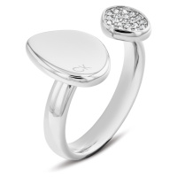 Calvin Klein Elegantní ocelový prsten s krystaly Fascinate 35000319