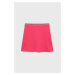 Dětská sukně Tommy Hilfiger fialová barva, mini, áčková