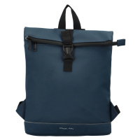 Stylový dámský pogumovaný batoh Santalina, modrá