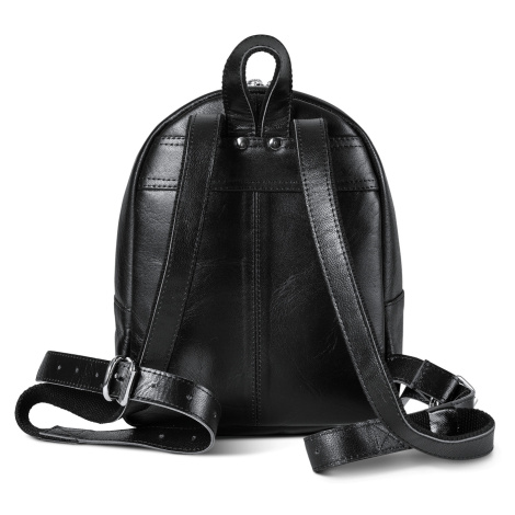Bagind Mini - kožený dámský batoh malý v černé