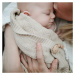 Mushie Knitted Pointelle Baby Blanket pletená deka pro děti Beige 80 x 100cm 1 ks