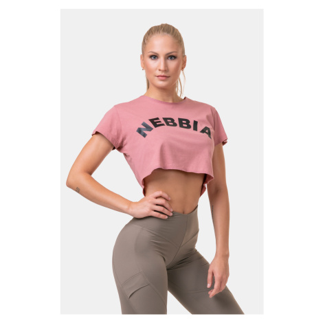 Nebbia Volný Fit & Sporty crop top old rose