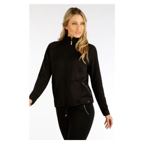 Litex Dámská mikina na zip 5F240 černá