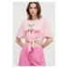 Plážové tričko Guess růžová barva, E4GI08 KC6K0