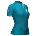 Compressport Trail Postural SS Top W Enamel/Paradise Green Běžecké tričko s krátkým rukávem