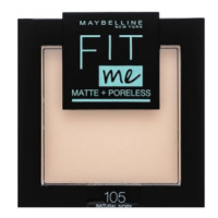 Maybelline Fit Me! Powder Matte + Poreless 105 Natural Ivory pudr s matujícím účinkem 9 g