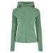 Ladies Polar Fleece Zip Hoody - salvia