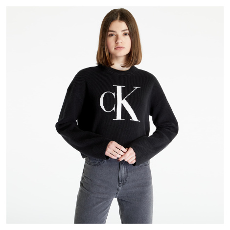 CALVIN KLEIN JEANS Blown Up Ck Loose Pullover Black