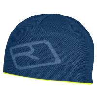 Ortovox Merino Logo Knit Beanie tmavě modrá