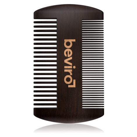 Beviro Pear Wood Beard Comb hřeben na vousy