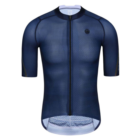 MONTON Cyklistický dres s krátkým rukávem - PRO CARBONFIBER - modrá