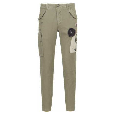 Kapsáčové kalhoty AERONAUTICA MILITARE zelená