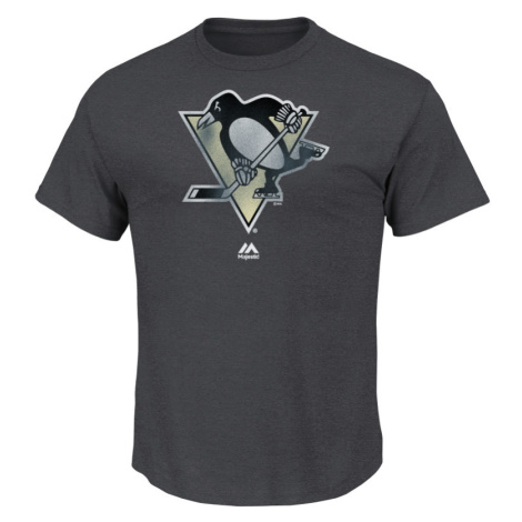 Pittsburgh Penguins pánské tričko Raise the Level grey Majestic