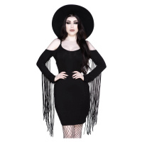 šaty dámské KILLSTAR - Nix Fringe - Black