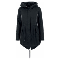 Urban Classics Ladies Sherpa Lined Cotton Parka Dámská zimní bunda černá