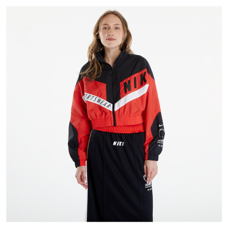 Bunda Nike Sportswear Women's Woven Jacket Lt Crimson/ Black/ Black