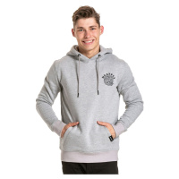 Meatfly pánská mikina Pizza Hoodie Grey Heather | Šedá