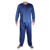 Vlastimil dlouhé pyžamo pánské V2337 modrá