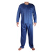 Vlastimil dlouhé pyžamo pánské V2337 modrá