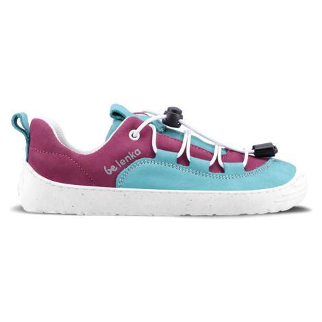 Dětské barefoot tenisky Be Lenka Xplorer - Light Teal & Plum