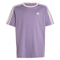 Adidas Essentials 3-Stripes Cotton Loose Fit Boyfriend Tee Jr IL3276 Tričko s pruhy