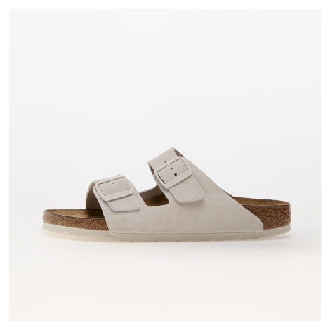 Birkenstock Arizona Suede Leather Antique White