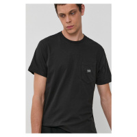 Bavlněné tričko Billabong černá barva, hladké