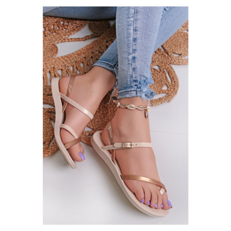 Béžovo-zlaté gumové sandály Fashion Sandal VIII Ipanema