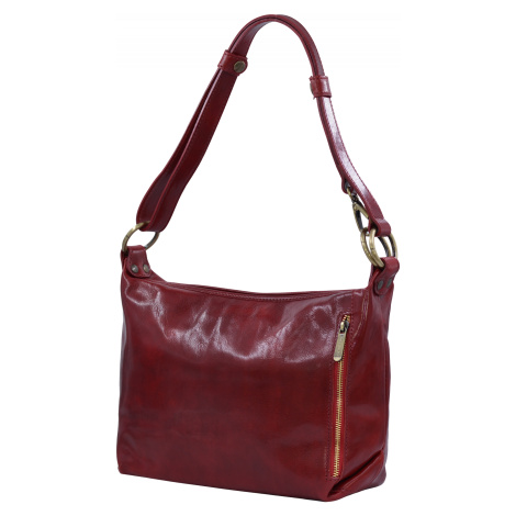 Dámská kožená kabelka Červená, 13 x 34 x 22 (XT00-G5578-00TAM)