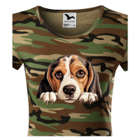 Dámské tričko Bígl - tričko pro milovníky psů