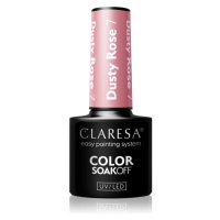 Claresa SoakOff UV/LED Color Dusty Rose gelový lak na nehty odstín 7 5 g