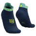 Compressport Pro Racing Socks V4.0 Ultralight Run Low Dress Blues/Eggshell Blue/Green Sheen T4 B