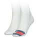 Tommy Hilfiger Socks - TH WOMEN FOOTIE 2P MESH FLAG white