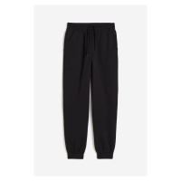 H & M - Kalhoty jogger's vysokým pasem - černá