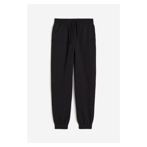 H & M - Kalhoty jogger's vysokým pasem - černá H&M