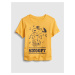 GAP Dětské tričko Snoopy graphic Žlutá