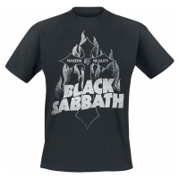 Black Sabbath Master Of Reality Cross Tričko černá