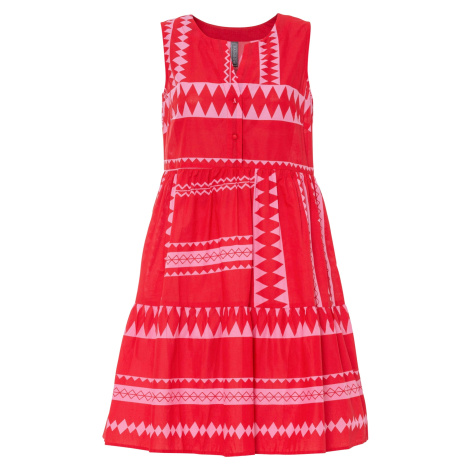 Bonprix RAINBOW halenkové šaty se vzorem Barva: Červená, Mezinárodní