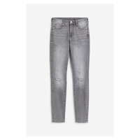 H & M - Skinny Regular Ankle Jeans - šedá